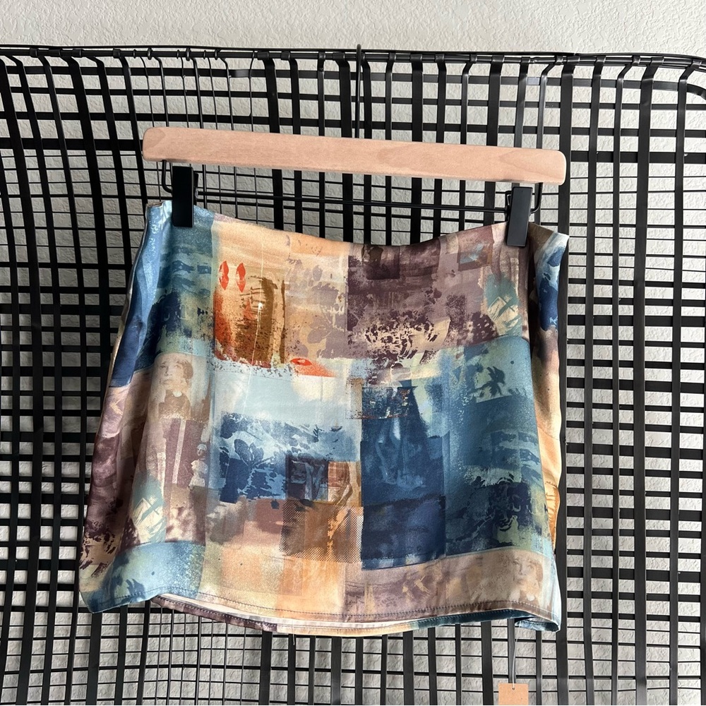 Reformation Carla Low Waist Silk Skirt